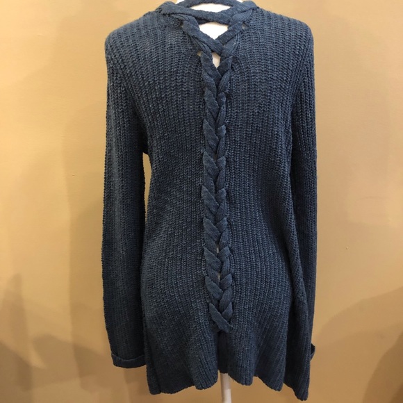 Stitches & Stripes Blue Cover Up Cardigan Layering Sweater, Size S - Picture 2 of 5